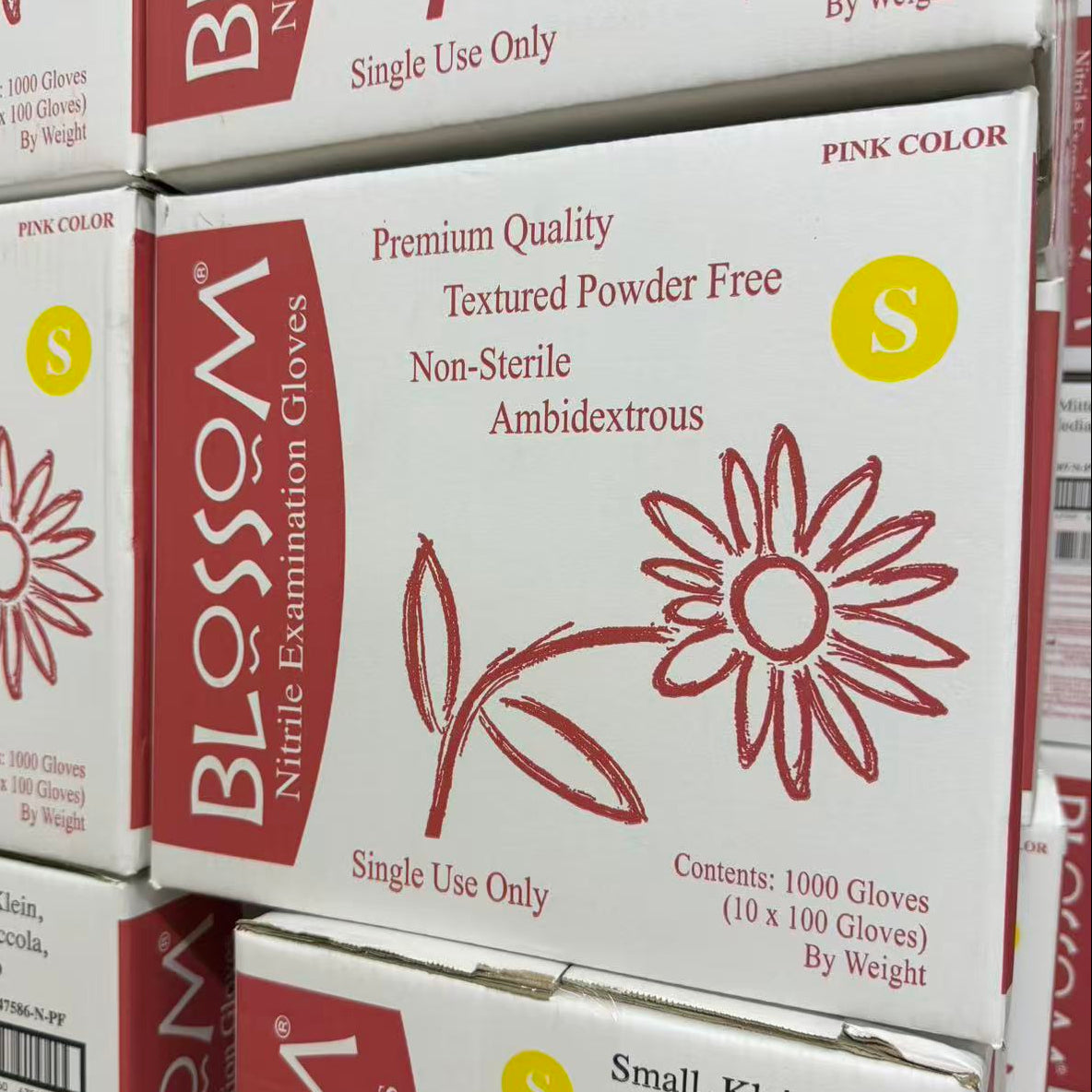 Blossom 粉色無粉丁腈檢查手套 Pink Nitrile Powder-Free Examination Gloves