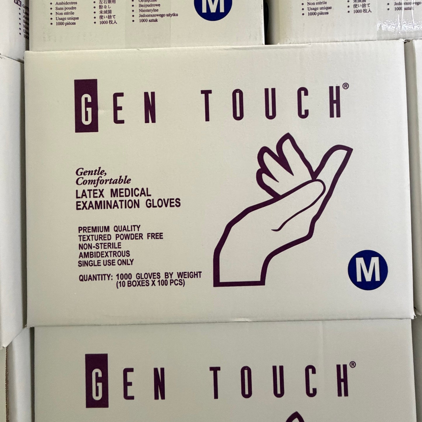 Gen Touch 乳膠紋理無粉檢查手套 Gen Touch Latex Textured Powder Free Exam Gloves
