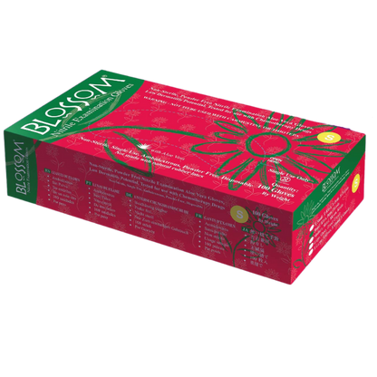 Blossom 無粉綠色丁腈蘆薈手套 Green Aloe Vera Powder Free Nitrile Exam Gloves