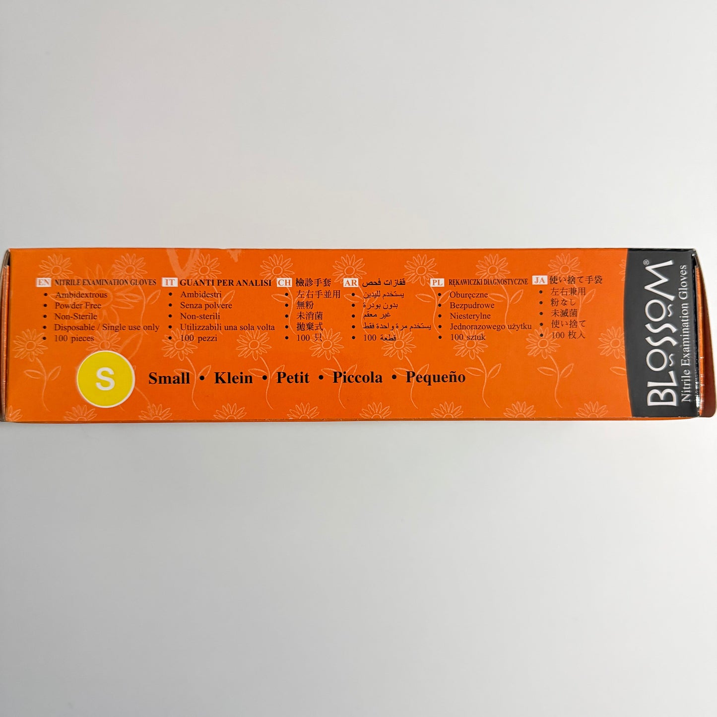 Blossom Black Nitrile Gloves for dentists and dental product wholesalers across Asia and the Middle East