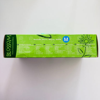 Blossom Green Tea Nitrile Gloves for dental distributors and importers in the Middle East