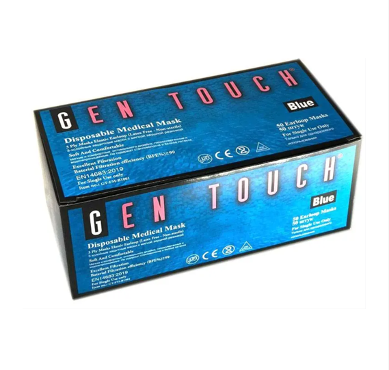 Gen Touch 3層乳膠掛耳式口罩 Type II 3-PLY Latex Face Mask Round Elastic Earloop