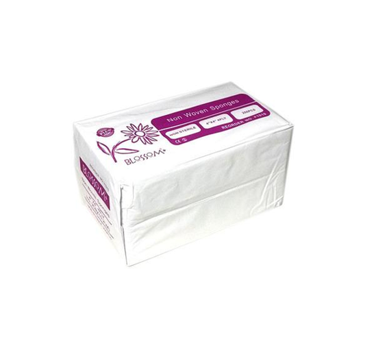 Blossom 無紡布⽚ (4層) Non-Woven Sponges (4ply)
